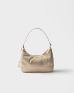 Prada Re-Edition 2005 mini crystal-studded satin bag - Image 6